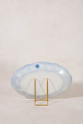 Load image into Gallery viewer, Large W. H. Grindley Antique Blue Flow Transferware Oval Serving Platter
