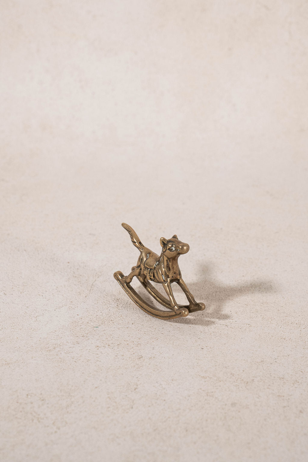 Petite Brass Rocking Horse
