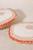 Load image into Gallery viewer, RARE | 44 Piece SET of Spode ‘Old Crow’ Orange/Coral Dishes (c. 1890)

