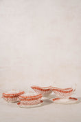 Load image into Gallery viewer, RARE | 44 Piece SET of Spode ‘Old Crow’ Orange/Coral Dishes (c. 1890)
