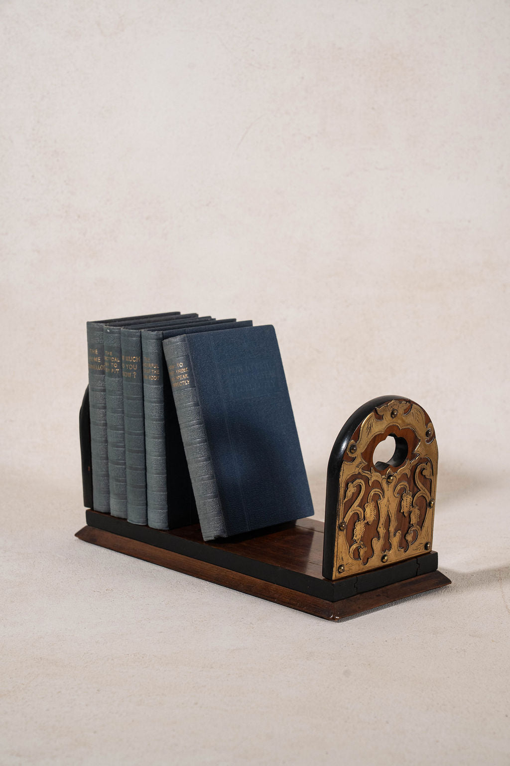 Victorian Rosewood Book Slide with Brass Details (c. 1880)