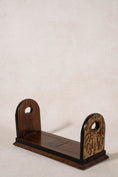 Load image into Gallery viewer, Victorian Rosewood Book Slide with Brass Details (c. 1880)
