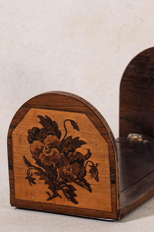 19th Century English Rosewood Inlay Book Slide