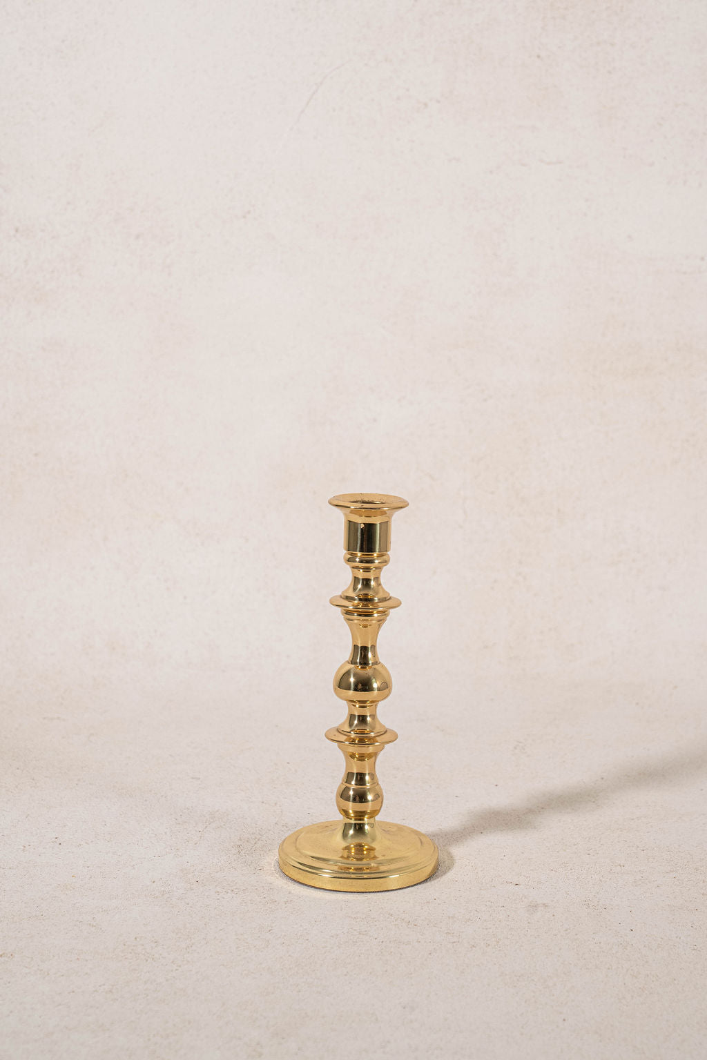 Baldwin Lacquered Brass 7.5”H Candlestick