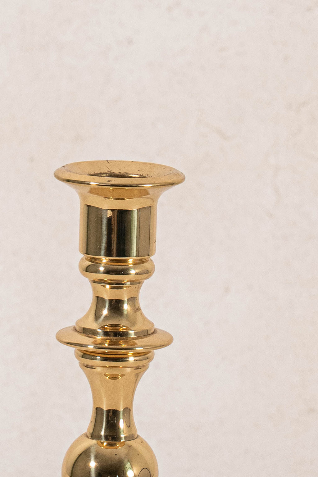 Baldwin Lacquered Brass 7.5”H Candlestick