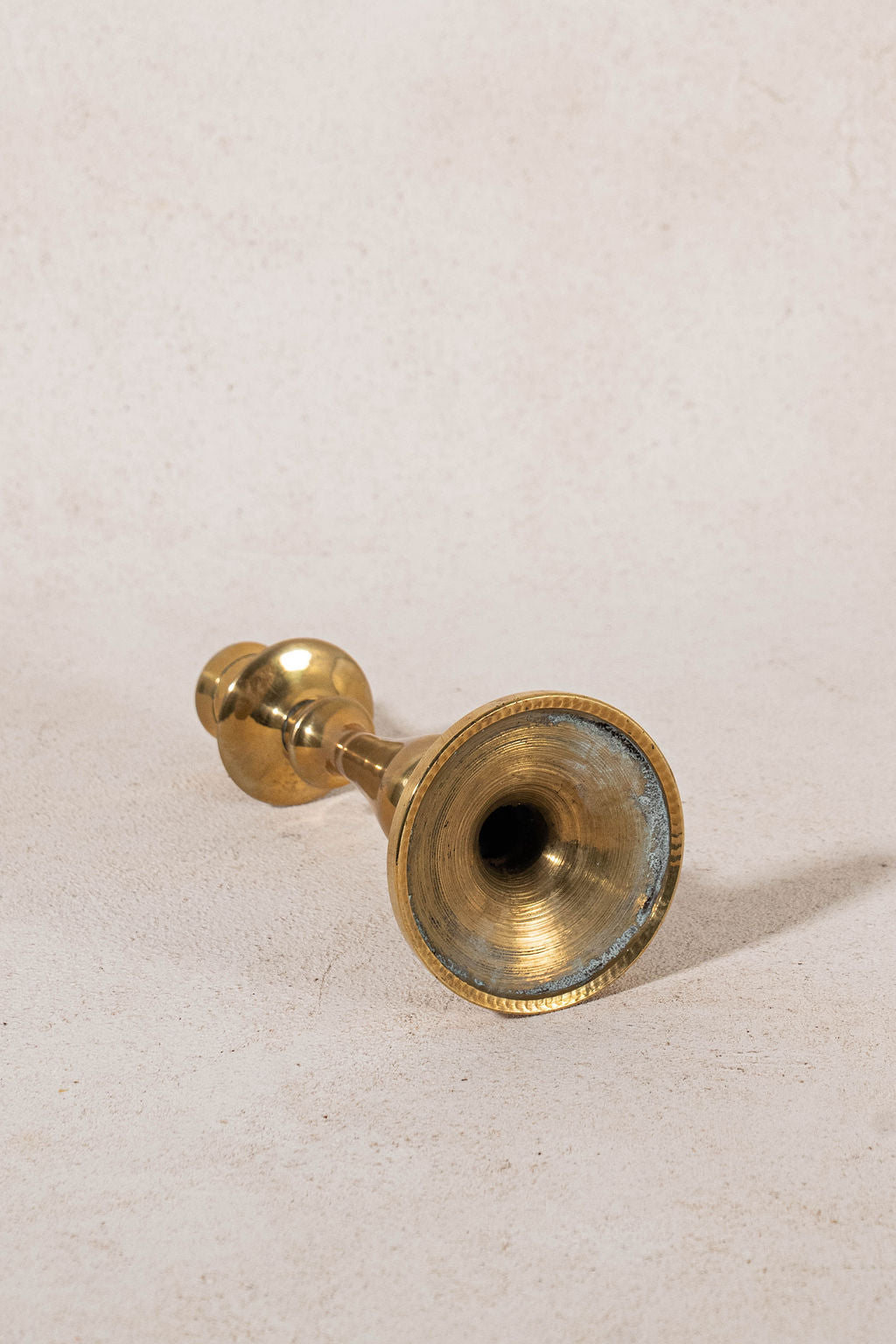 19th Century English Brass 7"H Candlestick