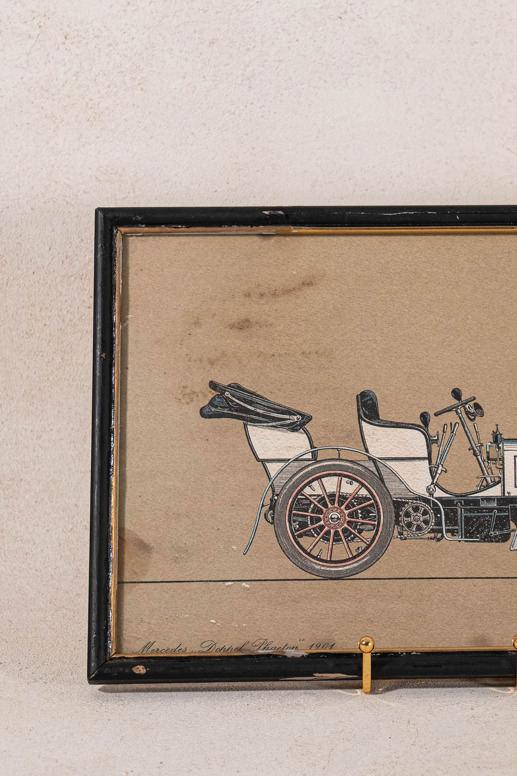 Framed Vintage Automobile Print