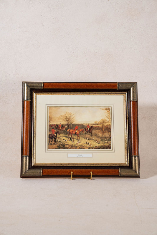 Framed Vintage Hunt Print by H. Alken "The Find"