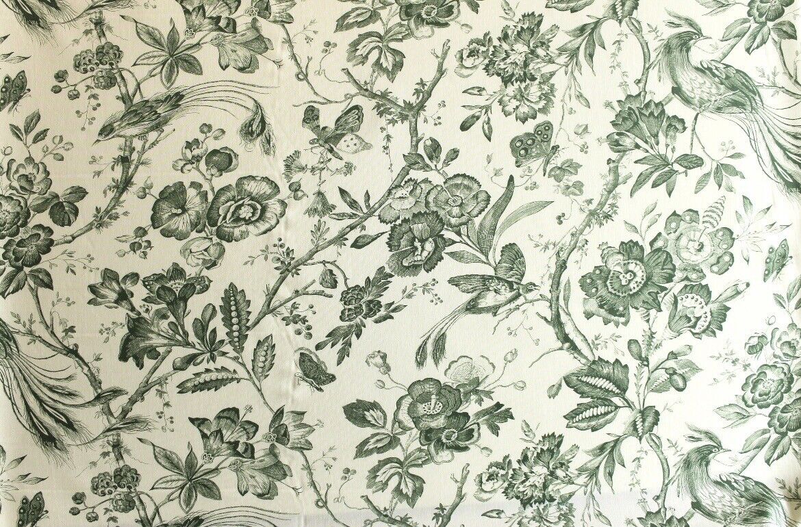 16x24 Lumbar Pillow Cover | Schumacher Birds Of Paradise 'Green' (SINGLE)
